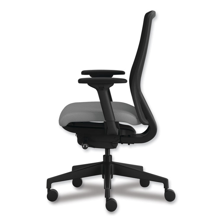 HON® Nucleus Series Recharge Task Chair, 16.63 to 21.13 Seat Height, Frost Seat, Black Back, Black Base (HONNR12SAMC22BT)