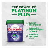 Cascade® Platinum Plus ActionPacs Dishwasher Detergent Pods, Fresh Scent, 28.4 oz Tub, 52/Tub, 3 Tubs/Carton (PGC06156)