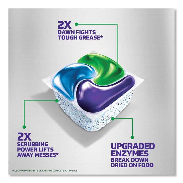 Cascade® Platinum Plus ActionPacs Dishwasher Detergent Pods, Fresh Scent, 28.4 oz Tub, 52/Tub, 3 Tubs/Carton (PGC06156)