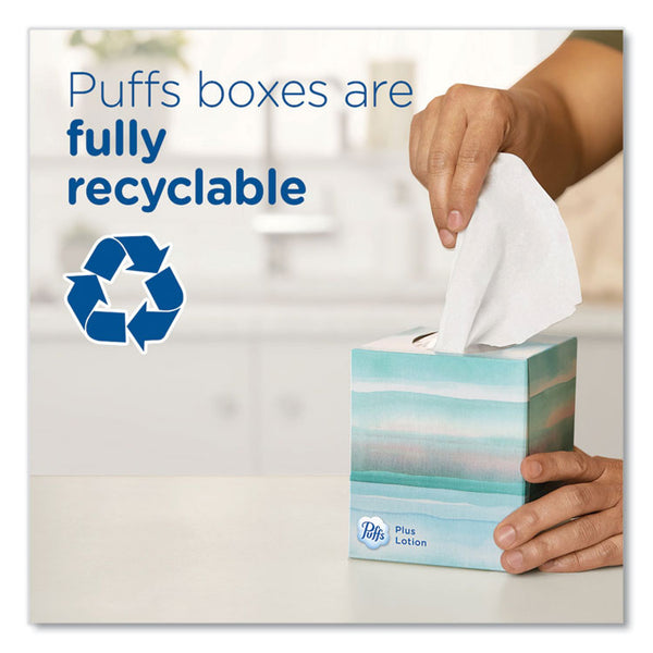 Puffs® Ultra Soft Facial Tissue, 2-Ply, White, 124 Sheets/Box, 6 Boxes/Pack, 4 Packs/Carton (PGC35554)