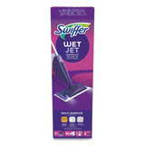 Swiffer® WetJet Mop Starter Kit with 10 Pads and 1 Cleaner, 11.3 x 5.4 Head, Silver Handle (PGC49886) Each