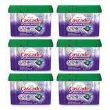 Cascade® Platinum Plus ActionPacs Dishwasher Detergent Pods, Fresh Scent, 20.7 oz Tub, 38/Tub, 6/Carton (PGC06157)