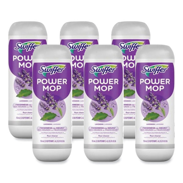 Swiffer® PowerMop Refill Cleaning Solution, Lavender Scent, 25.3 oz Refill Bottle, 6/Carton (PGC08421)