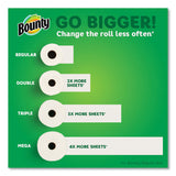 Bounty® Select-a-Size Kitchen Roll Paper Towels, 2-Ply, White, 6 x 11, 135 Sheets/Roll, 8 Triple Rolls/Carton (PGC05661)