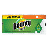 Bounty® Kitchen Roll Paper Towels, 2-Ply, White, 10.5 x 11, 87 Sheets/Roll, 4 Triple Rolls/Pack, 6 Packs/Carton (PGC06109)