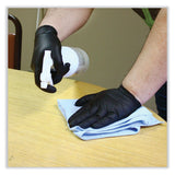 Safety Zone® ProGuard Powder Free Nitrile Gloves, Large, Black, 100/Box (SZNGNPRLGBK) Case of 1000