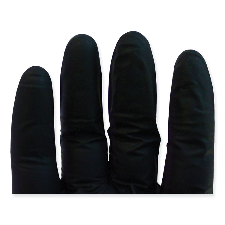 Safety Zone® ProGuard Powder Free Nitrile Gloves, Large, Black, 100/Box (SZNGNPRLGBK) Case of 1000