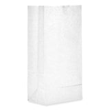 General Grocery Paper Bags, 35 lb Capacity, #8, 6.13" x 4.17" x 12.44", White, 500 Bags (BAGGW8500) Case of 500