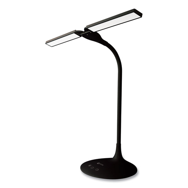 OttLite Wellness Series Pivot LED Desk Lamp with Dual Shades, 13.25" to 26" High, Black (OTTCSN59G5W) Each