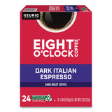 Eight O'Clock Dark Italian Espresso Coffee K-Cups, 24/Box (GMT6408) Box of 24