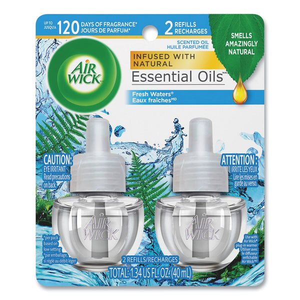 Air Wick® Scented Oil Refill, Fresh Waters, 0.67 oz, 2/Pack (RAC79717PK) Pack of 2