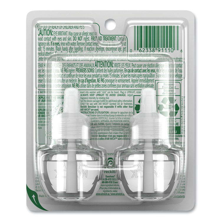 Air Wick® Life Scents Scented Oil Refills, Paradise Retreat, 0.67 oz, 2/Pack, 6 Packs/Carton (RAC91110) Case of 6 Packs