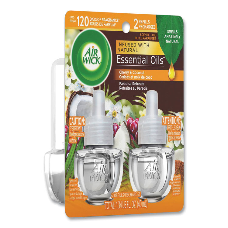 Air Wick® Life Scents Scented Oil Refills, Paradise Retreat, 0.67 oz, 2/Pack (RAC91110PK) Pack of 2