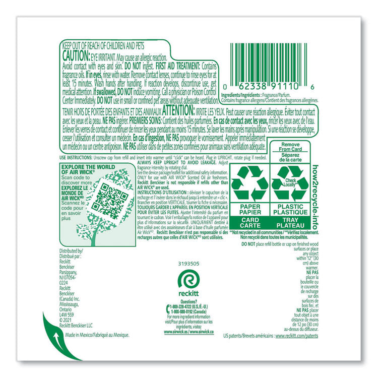 Air Wick® Life Scents Scented Oil Refills, Paradise Retreat, 0.67 oz, 2/Pack (RAC91110PK) Pack of 2