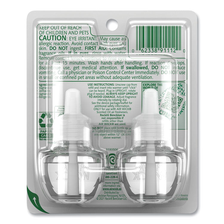 Air Wick® Life Scents Scented Oil Refills, Summer Delights, 0.67 oz, 2/Pack (RAC91112PK) Pack of 2