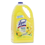 LYSOL® Brand Clean and Fresh Multi-Surface Cleaner, Sparkling Lemon and Sunflower Essence, 144 oz Bottle, 4/Carton (RAC77617)