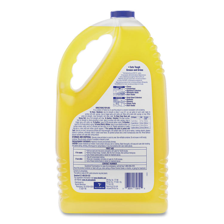 LYSOL® Brand Clean and Fresh Multi-Surface Cleaner, Sparkling Lemon and Sunflower Essence, 144 oz Bottle (RAC77617EA)