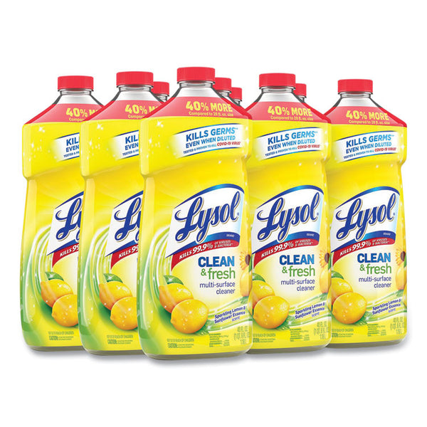 LYSOL® Brand Clean and Fresh Multi-Surface Cleaner, Sparkling Lemon and Sunflower Essence Scent, 40 oz Bottle (RAC78626EA)