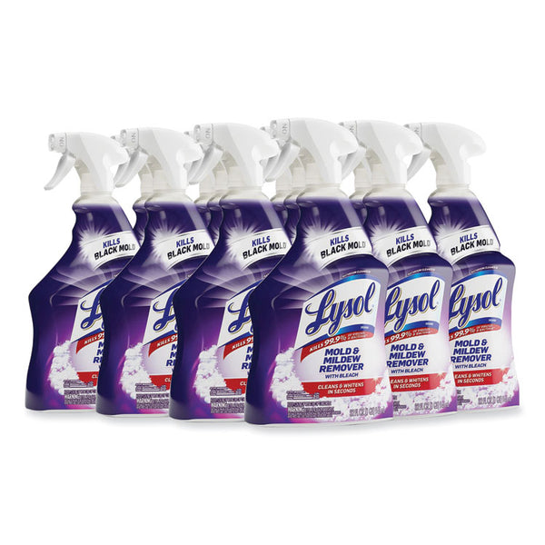 LYSOL® Brand Mold and Mildew Remover with Bleach, Ready to Use, 32 oz Spray Bottle (RAC78915EA)
