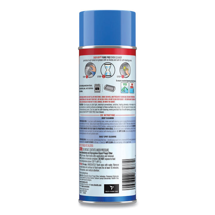 EASY-OFF® Fume-Free Oven Cleaner, Lemon Scent, 14.5 oz Aerosol Spray (RAC87977) Each