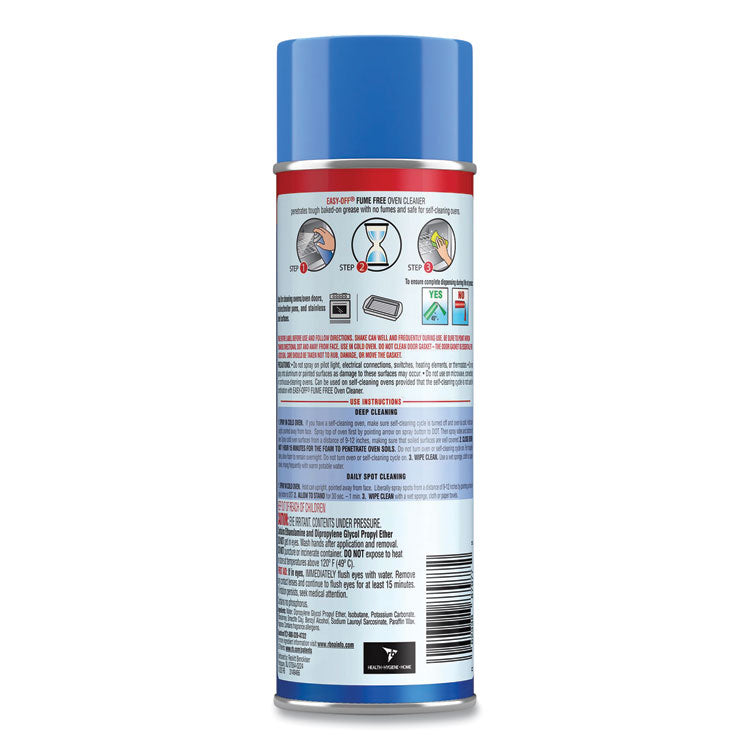 EASY-OFF® Fume-Free Oven Cleaner, Lemon Scent 14.5 oz Aerosol Spray, 12/Carton (RAC87977CT) Case of 12