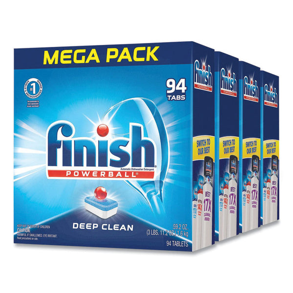 FINISH® Powerball Dishwasher Tabs, Fresh Scent, 94/Box (RAC97330)