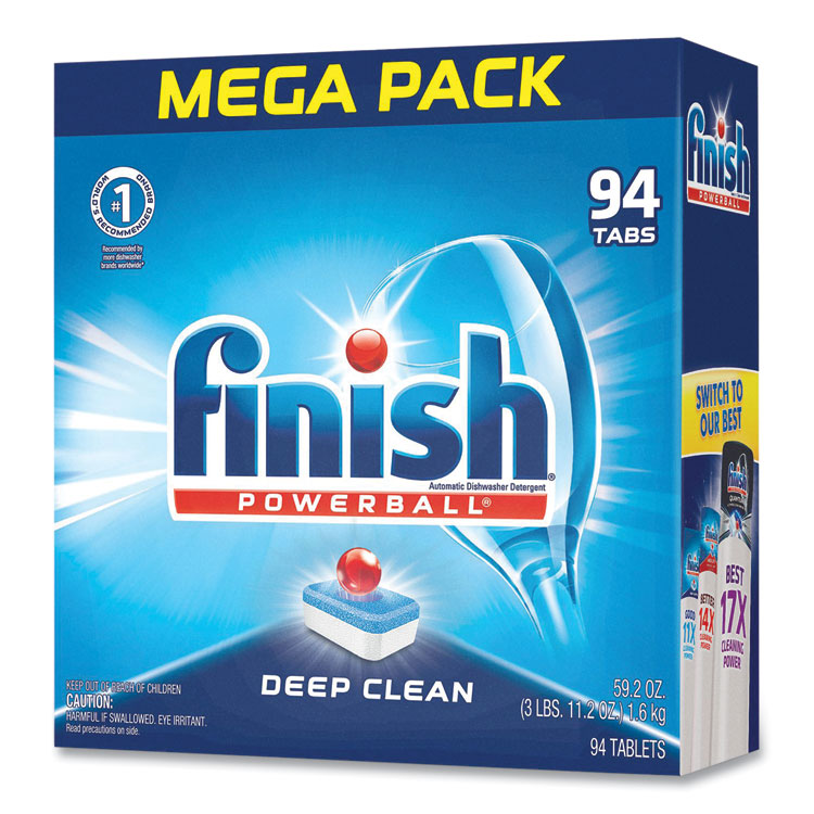 FINISH® Powerball Dishwasher Tabs, Fresh Scent, 94/Box (RAC97330)