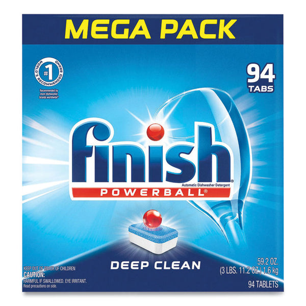 FINISH® Powerball Dishwasher Tabs, Fresh Scent, 94/Box, 4 Boxes/Carton (RAC97330CT)