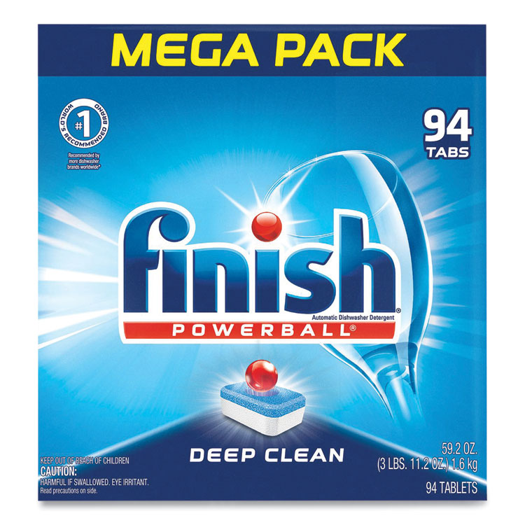 FINISH® Powerball Dishwasher Tabs, Fresh Scent, 94/Box, 4 Boxes/Carton (RAC97330CT)