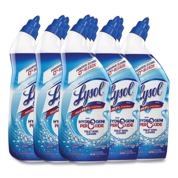 LYSOL® Brand Toilet Bowl Cleaner with Hydrogen Peroxide, Ocean Fresh Scent, 24 oz, 9/Carton (RAC98011)