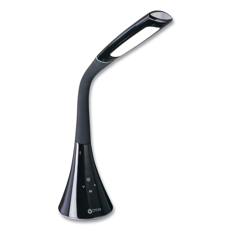 OttLite Wellness Series Swerve LED Desk Lamp, 23.25" High, Black (OTTCSN34KCCSHPR) Each