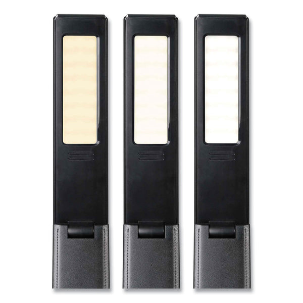 OttLite Wellness Series Rise LED Desk Lamp with Digital Display, 12" to 19" High, Black (OTTCSE13G59) Each