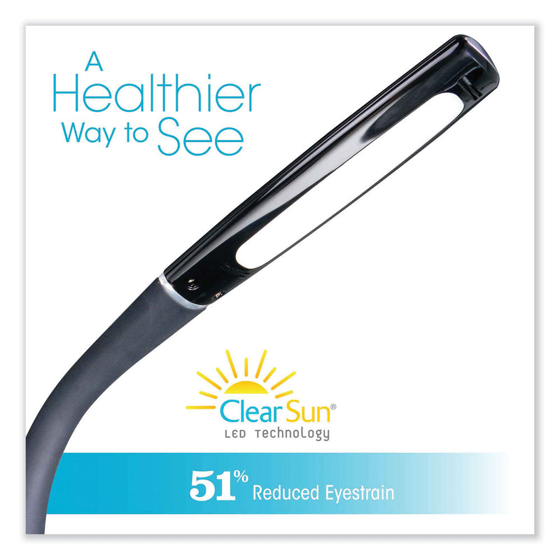 OttLite Wellness Series Swerve LED Desk Lamp, 23.25" High, Black (OTTCSN34KCCSHPR) Each