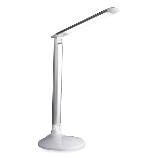 OttLite Wellness Series Command LED Desk Lamp with Voice Assistant, 17.75" to 29" High, Silver (OTTCS59029SHPR) Each