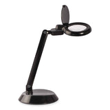 OttLite Space-Saving LED Magnifier Desk Lamp, 14" High, Black (OTTG97BGCFFP) Each