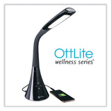OttLite Wellness Series Swerve LED Desk Lamp, 23.25" High, Black (OTTCSN34KCCSHPR) Each