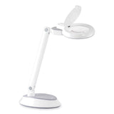 OttLite Space-Saving LED Magnifier Desk Lamp, 14" High, White (OTTG97WGCFFP) Each