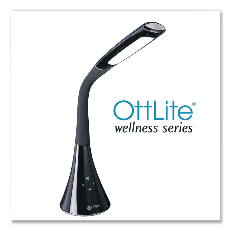OttLite Wellness Series Swerve LED Desk Lamp, 23.25" High, Black (OTTCSN34KCCSHPR) Each