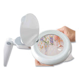 OttLite Space-Saving LED Magnifier Desk Lamp, 14" High, White (OTTG97WGCFFP) Each