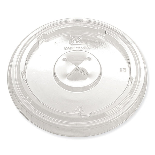 Fabri-Kal® Greenware Cold Drink Lids, X-Slot, Fits 12 oz to 20 oz Cup, 1,000/Carton (FABLKC1220FX)