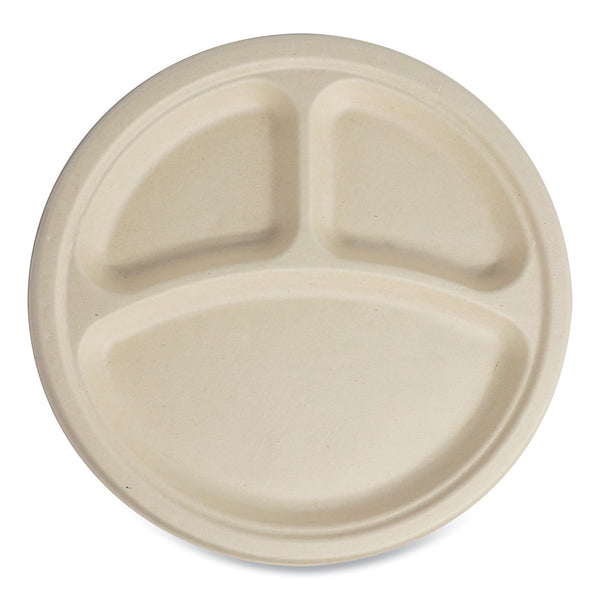 World Centric® Fiber Plates, 10" dia, Natural, 700/Carton (WORPLSCU10TLFS) Case of 700