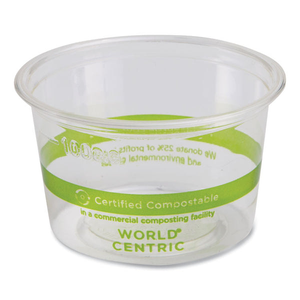 World Centric® PLA Clear Cold Cups, 4 oz, Clear, 1,000/Carton (WORCPCS4S)