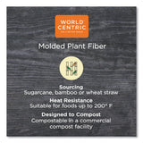 World Centric® Fiber Plates, Oval, 9.9 x 12, Natural, 500/Carton (WORPLSCU12OLFS) Case of 500
