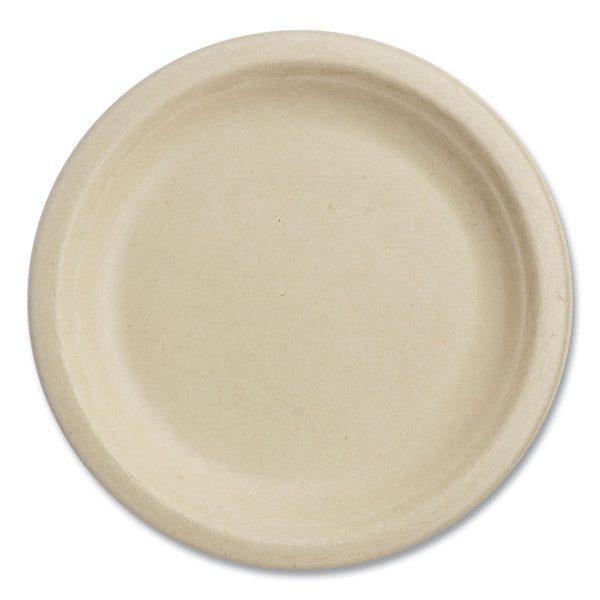 World Centric® Fiber Plates, 7" dia, Natural, 1,000/Carton (WORPLSCU7LFS) Case of 1000