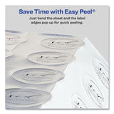 Avery® Round Labels, Inkjet Printers, 2" dia, Silver, 12/Sheet, 8 Sheets/Pack (AVE22824)