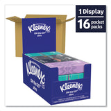 Kleenex® On The Go Packs Facial Tissues, 3-Ply, White, 10/Pouch, 16 Pouches/Pack, 6 Packs/Carton (KCC54635) Case of 6