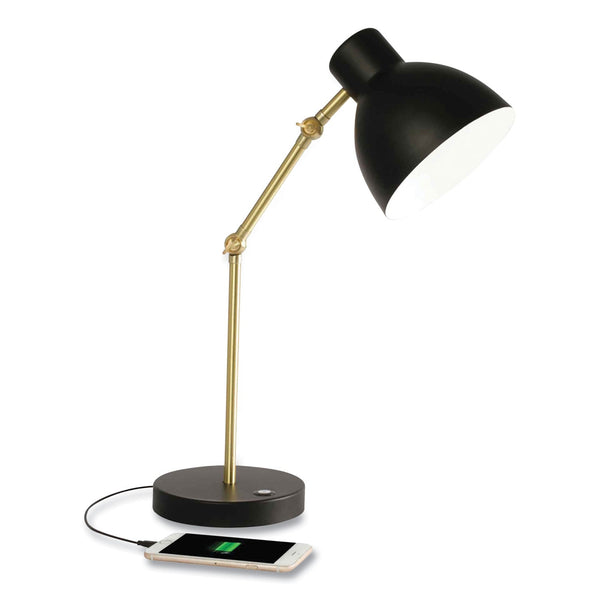 OttLite Wellness Series Adapt LED Desk Lamp, 7" to 22" High, Black (OTTCS01B19SHPR) Each