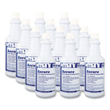 Misty® Secure Hydrochloric Acid Bowl Cleaner, Mint Scent, 32oz Bottle, 12/Carton (AMR1038801)