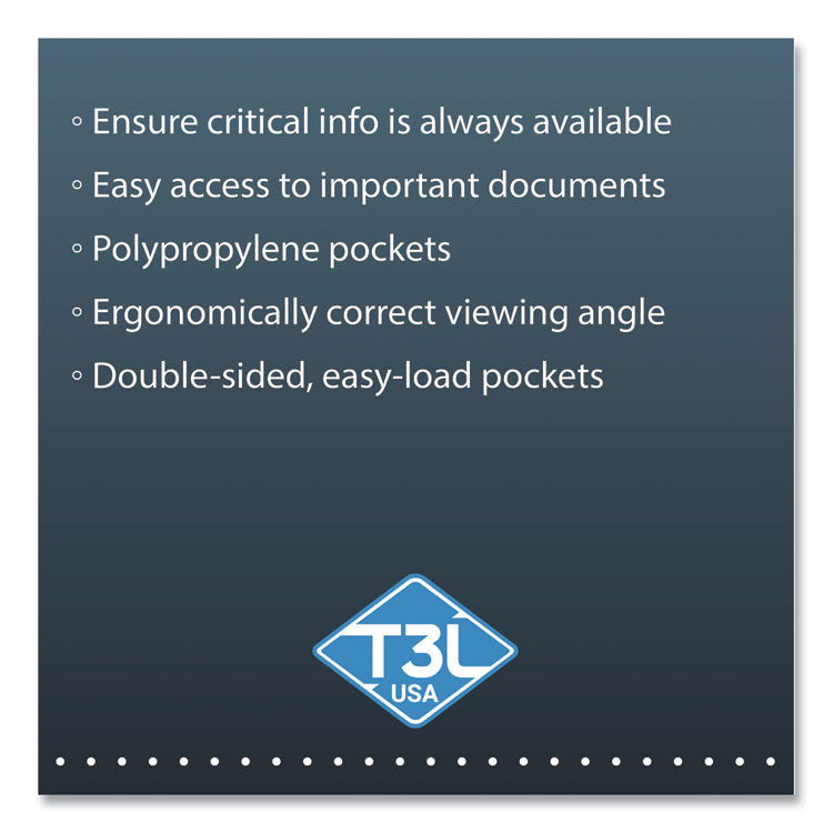 djois® by Tarifold Easy Load Desk Unit, 10 Sections, 20-Sheet Capacity, Black (TFIEZD771) Each