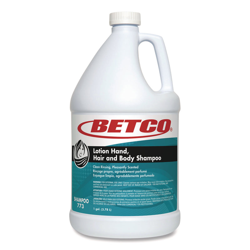 Betco Lotion Hand, Hair and Body Shampoo, Fresh Scent, 1 gal Bottle, 4/Carton (BET7730400) Case of 4